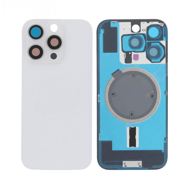 Cache Arrière Premium Apple iPhone 16 Pro (Without Parts) Titane Blanc