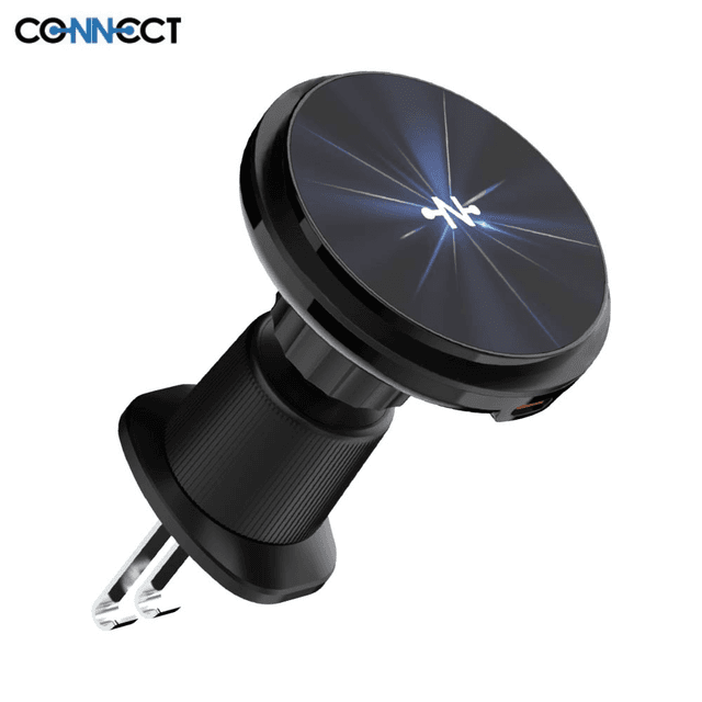 Support Smartphone Chargeur à Induction pour Voiture CONNECT MC-SV15W02 15W Noir
