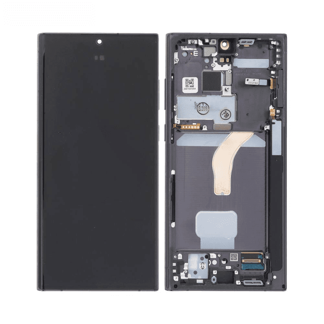 Ecran Tactile Oled avec Châssis Samsung Galaxy S22 Ultra S908 Gris