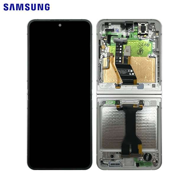 Ecran Tactile Original Samsung Galaxy Z Flip 6 5G F741 GH82-35013F GH82-35014F Blanc