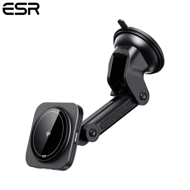 Support Smartphone Chargeur à Induction pour Voiture ESR Qi2 Dashboard 15W (HaloLock) Noir