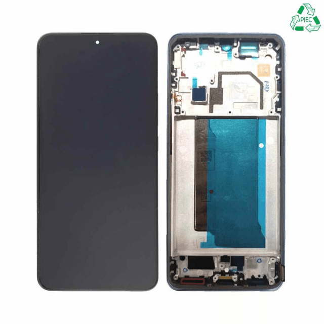Ecran Tactile Original Pulled avec Châssis (PIEC) Xiaomi 13T/13T Pro Bleu Alpin