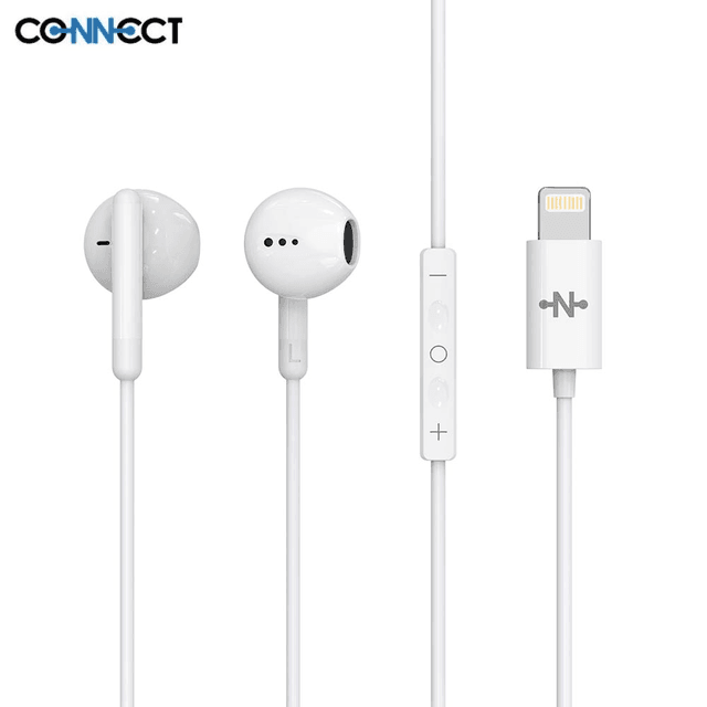 Écouteurs Filaires Lightning CONNECT MC-EFBL01 Blanc