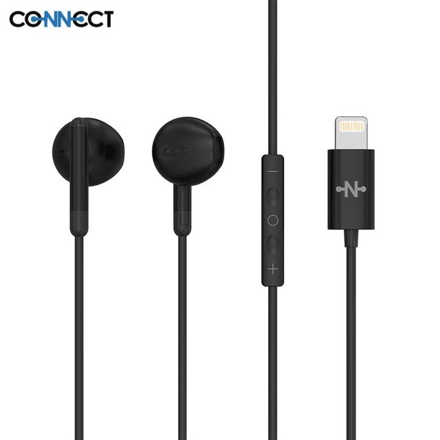Écouteurs Filaires Lightning CONNECT MC-EFNL01 Noir