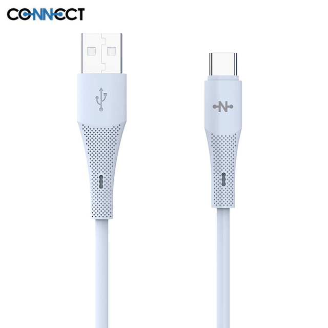 Câble Data USB vers Type-C CONNECT MC-CB2C13 24W (1m) Bleu