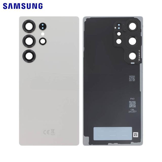 Cache Arrière Original Samsung Galaxy S25 Ultra S938 GH82-36353A Gris Titane