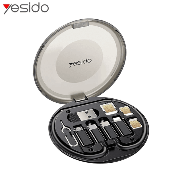 Kit d'Accessoires Yesido CA118 Multifonction 6 en 1 Noir