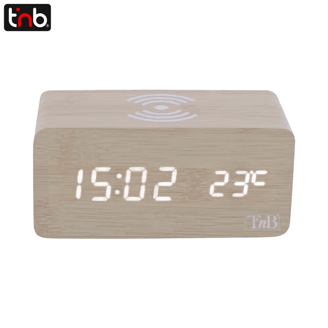 Réveil avec Charge à Induction T'nb Beige