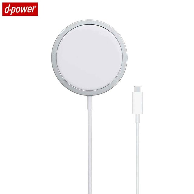 Chargeur à Induction d-power F1068 15W Blanc