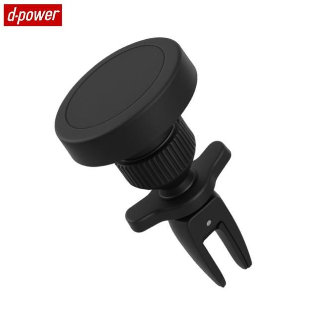 Support Smartphone Magnétique pour Voiture d-power Z4008 (Grille d'Aération) Noir