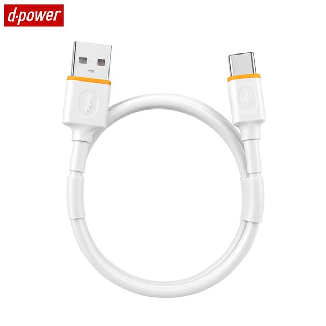 Câble Data USB vers Type-C d-power F6005 (1m) Blanc