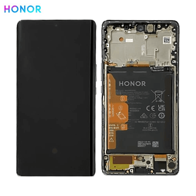 Bloc Écran Complet avec Châssis et Batterie Original Honor Magic 5 Lite 0235AEMY Titanium Silver