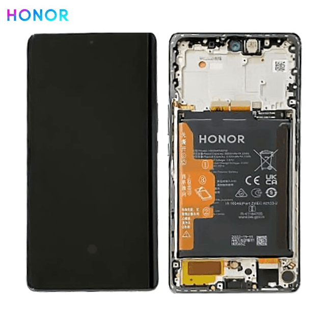 Bloc Écran Complet avec Châssis et Batterie Original Honor Magic 5 Lite 0235AEMX Vert Emeraude