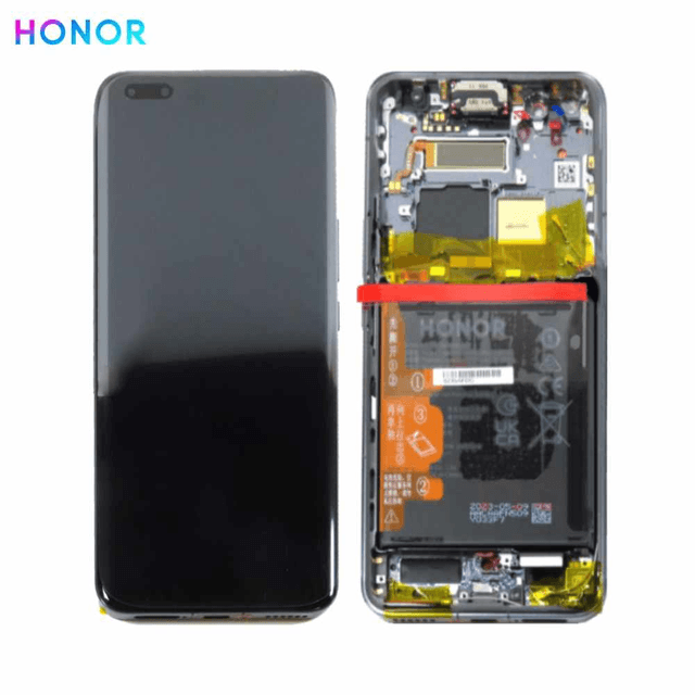 Bloc Écran Complet avec Châssis et Batterie Original Honor Magic 5 Pro 0235AFDG Noir