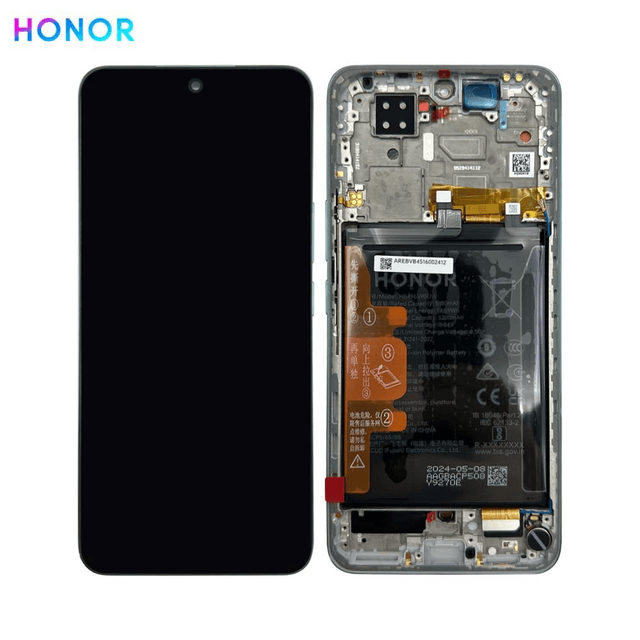 Bloc Écran Complet avec Châssis et Batterie Original Honor 200 5G 0235AKHW Vert Emeraude