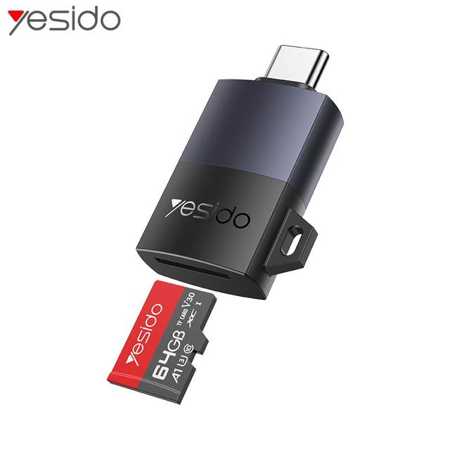 Lecteur de Carte Yesido GS37 OTG Type-C Noir