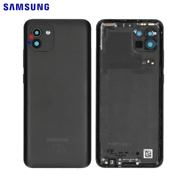 Cache Arrière Original Samsung Galaxy A03 A035F/Galaxy A03 A035G GH81-21661A Noir