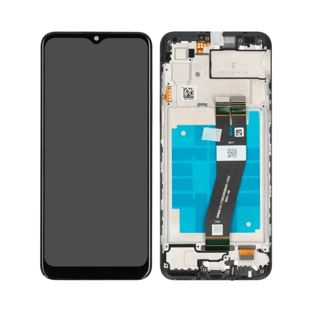 Ecran Tactile OEM avec Châssis Samsung Galaxy A03 A035G 163mm Noir