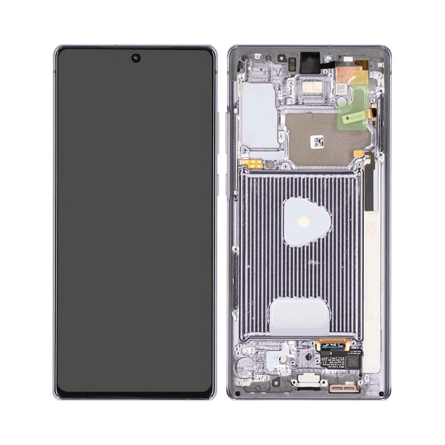 Ecran Tactile Soft Oled avec Châssis Samsung Galaxy Note 20 N980/Galaxy Note 20 5G N981 Gris