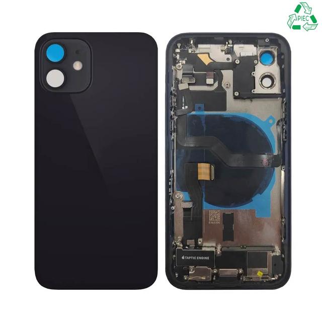 Coque de Réparation Complète Aftermarket (PIEC) Apple iPhone 12 (Version US) Noir
