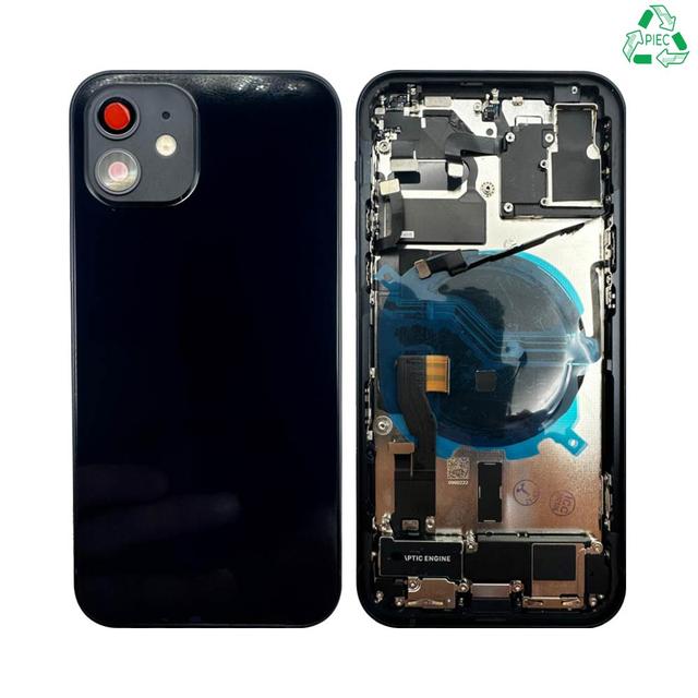 Coque de Réparation Complète Aftermarket (PIEC) Apple iPhone 12 Noir