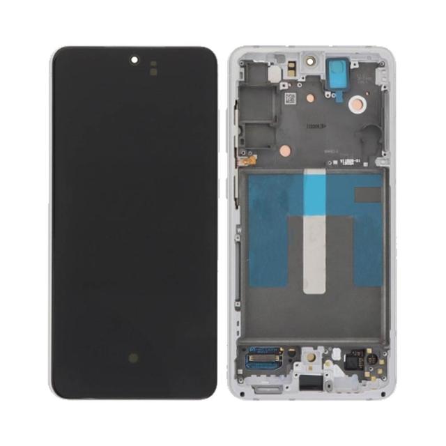 Ecran Tactile Soft Oled avec Châssis Samsung Galaxy S21 FE G990 Blanc