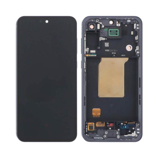 Ecran Tactile Oled avec Châssis Samsung Galaxy A55 5G A556 Bleu Nuit